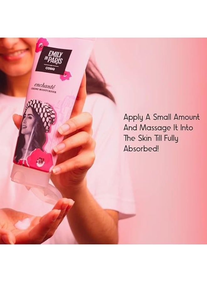 "كوز آي كيو" كريم مرطب خفيف وناعم من Cos-IQ Emily In Paris Enchante، 200 مل | للوجه واليدين والجسم، كريم غير دهني مع فيتامين E | ترطيب مكثف لجميع أنواع البشرة - Image 3